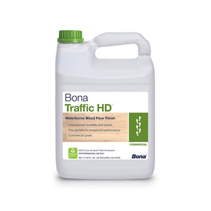 Bona Traffic HD Matte Water Based Wood Floor Commercial Finish - 1 Gallon Satin Semi Gloss Extra Matte