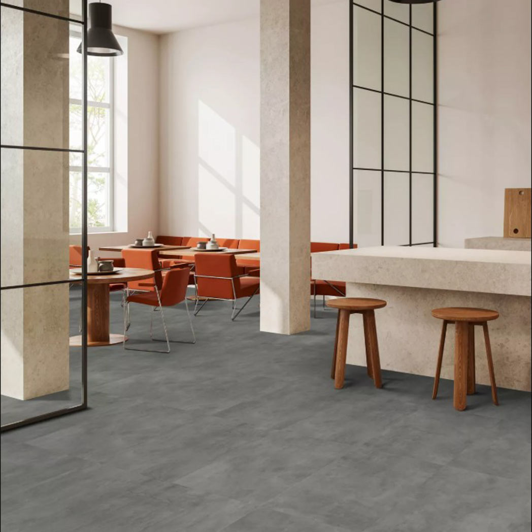 Aladdin Commercial Loose Lay LVT Bentwood Tile 5.0 AH131 Granite 949 room