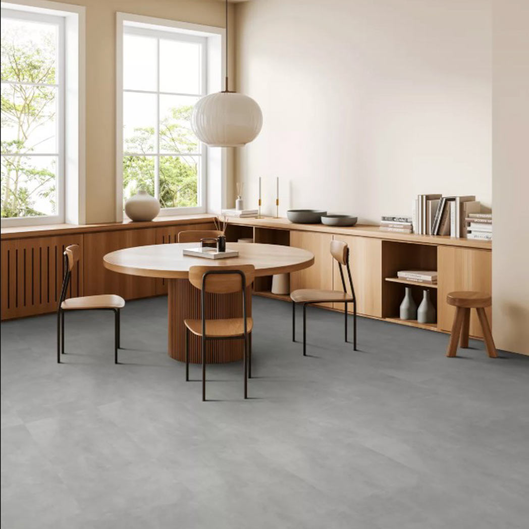 Aladdin Commercial Loose Lay LVT Bentwood Tile 5.0 AH131 Quartz 938 room