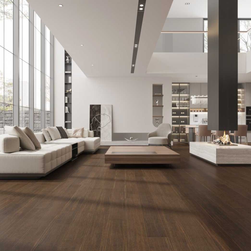 BHW Floors Engineered Hardwood Anji Cocoa BAM55883 room