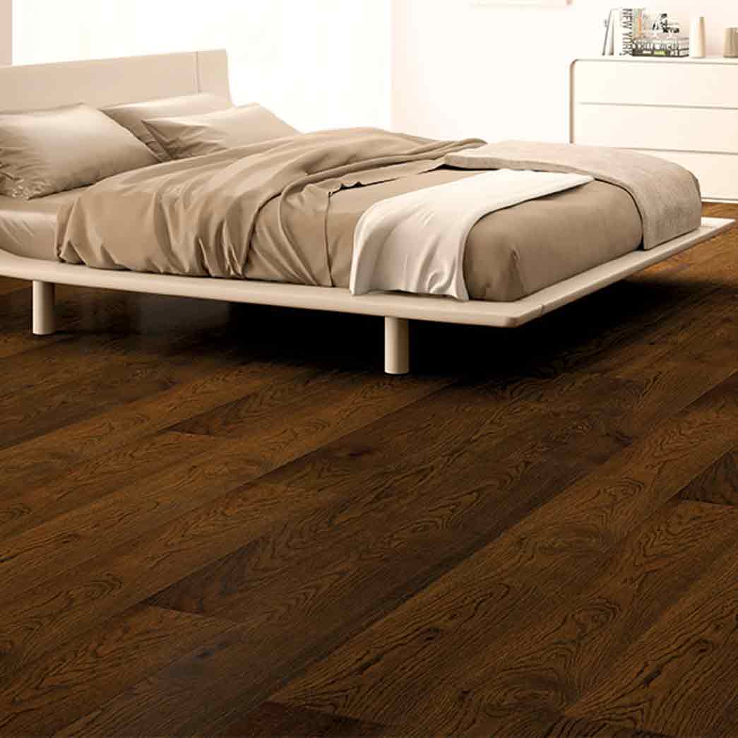 BHW Floors Engineered Hardwood SPC Core Harmony Brushed Axis BAM55914 room