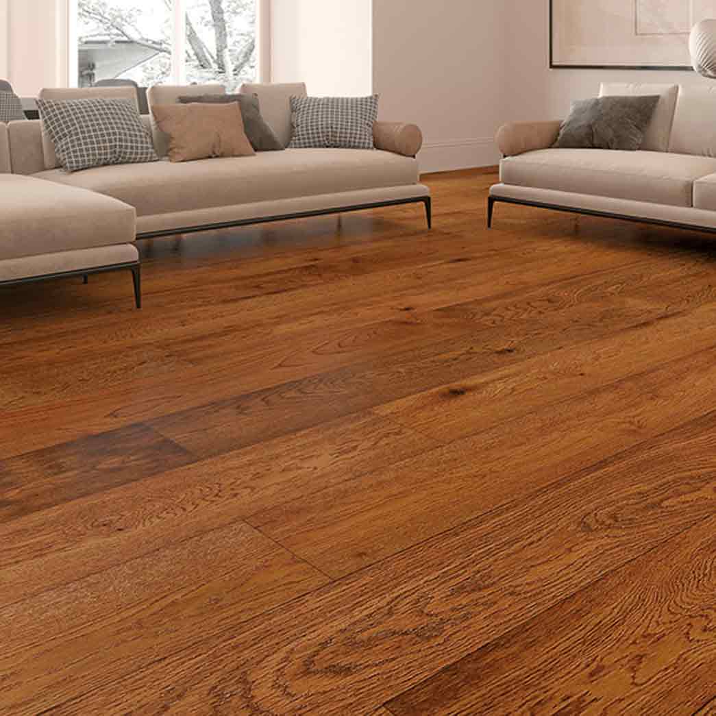 BHW Floors Engineered Hardwood SPC Core Harmony Brushed Wessling BAM55912 room
