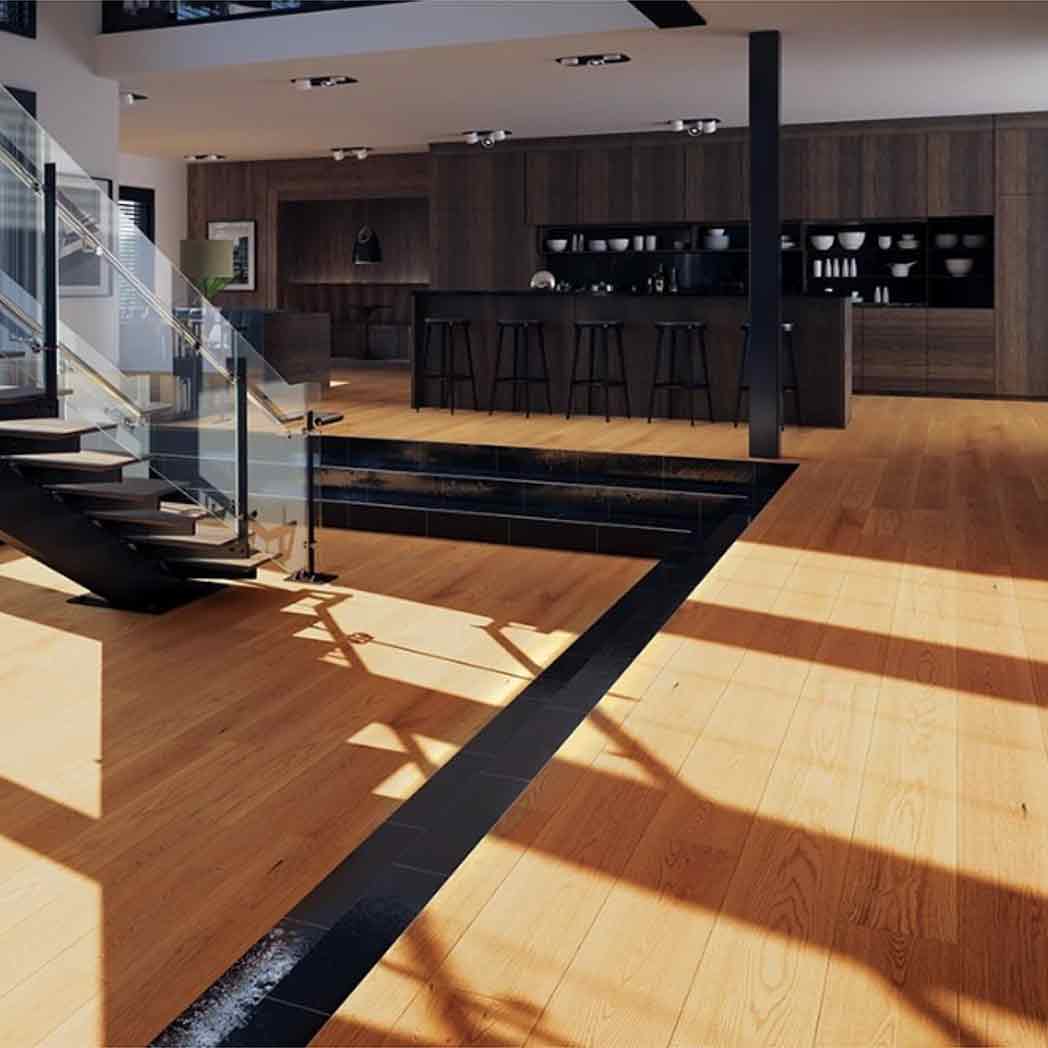 Bella Citta Flooring French White OakE ngineered Hardwood Galapagos Pinta BELGALAPPINTA room