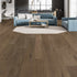 Xulon Westview-Cabin 9/16" European White Oak 3mm Veneer Wirebrushed 7.5" Engineered Hardwood Flooring-Room Scene