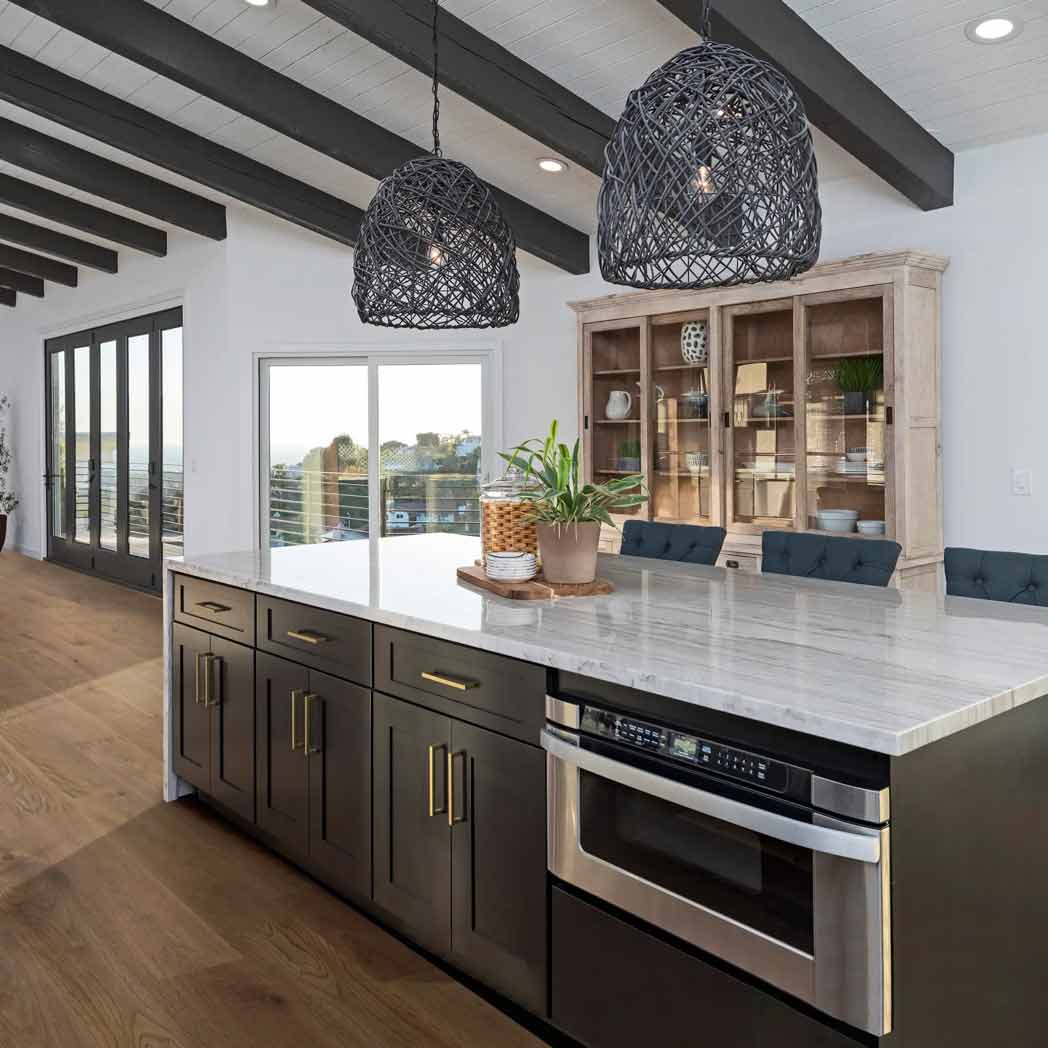 Cali Floors Engineered Hardwood Barrel Collection Cava Cove room