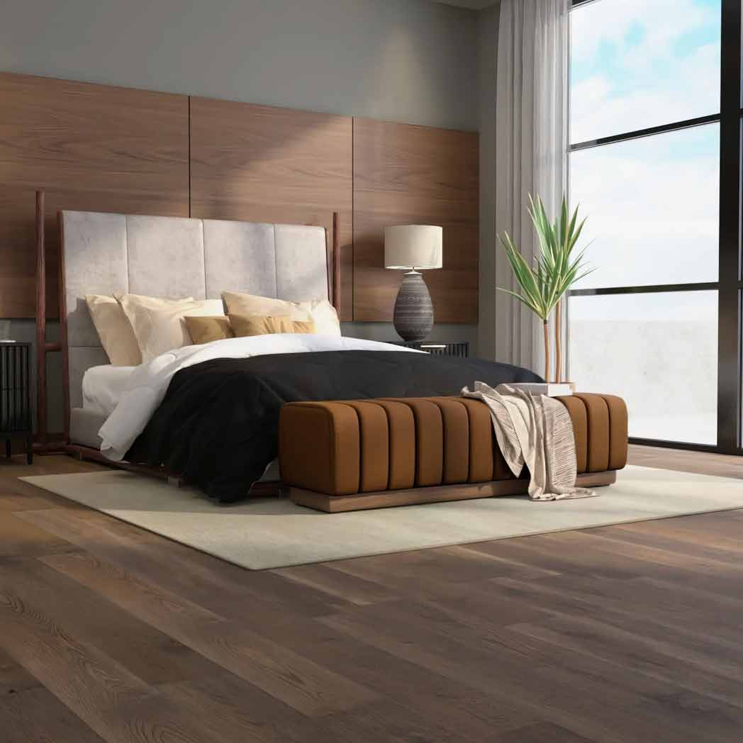 Cali Floors Engineered Hardwood Barrel Collection Cellar Door room