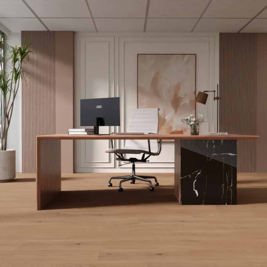 Cali Floors Engineered Hardwood Barrel Collection Champagne Sea room