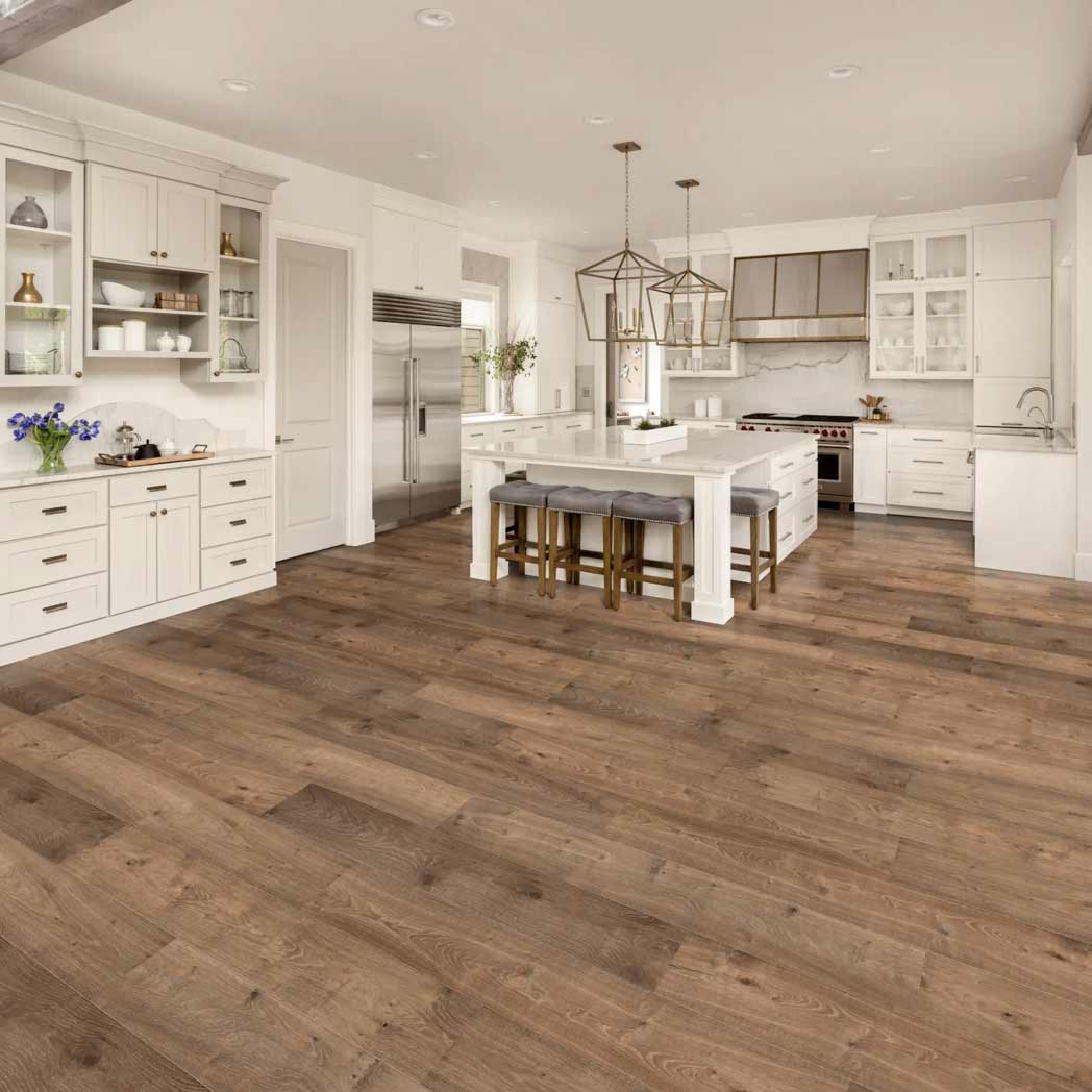 Cali Floors Engineered Hardwood Meritage Collection Knotty Barrel room