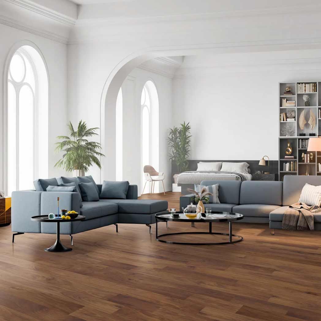 Cali Floors Engineered Hardwood Varietals Collection Natural Acacia room