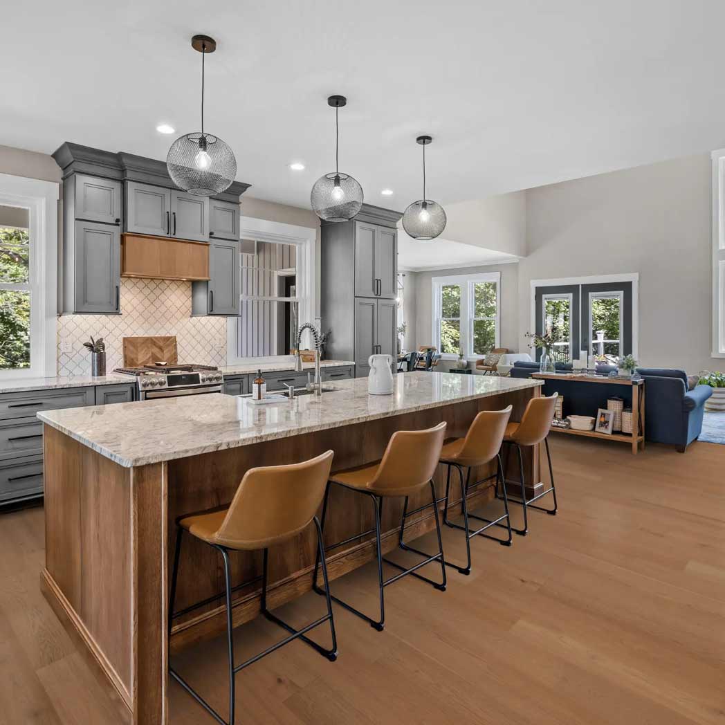 Cali Floors Engineered Hardwood Varietals Collection Shaded Hickory room