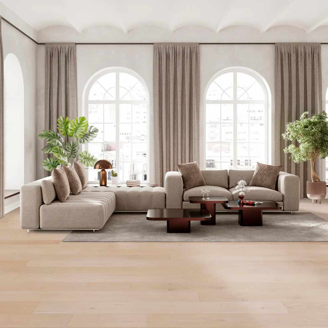 Cali Floors Laminate Mavericks Collection Half Moon Oak room