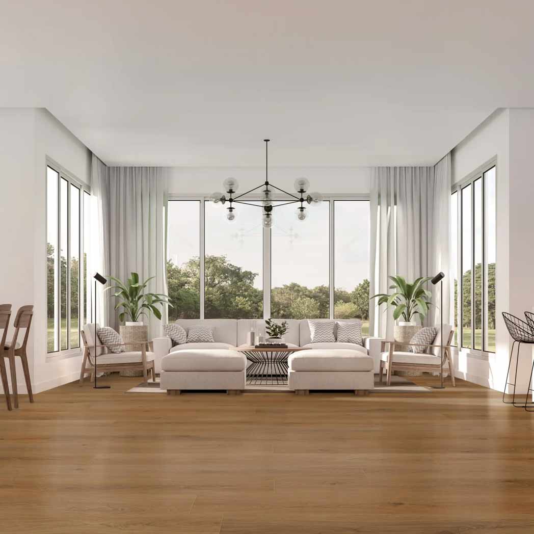 Cali Floors Laminate Mavericks Collection Montara Oak room