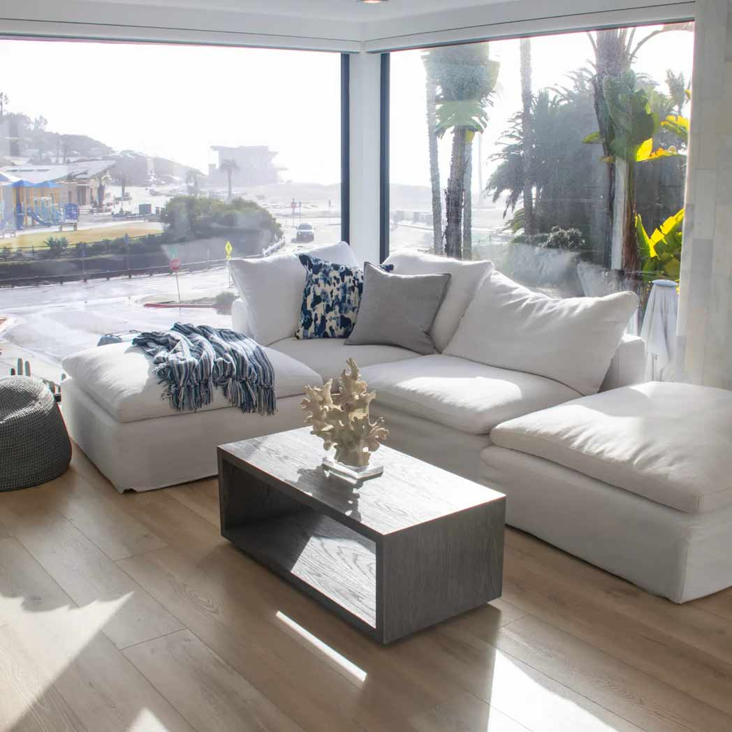 Cali Floors SPC LVP Longboards Collection Coastline Cliff room