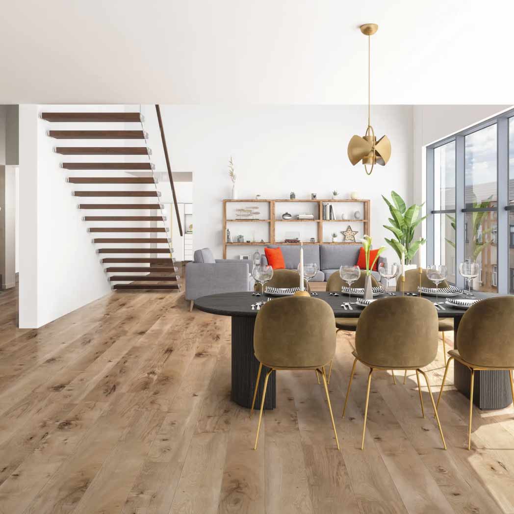 Cali Floors SPC LVP Longboards Collection Seaboard Oak room