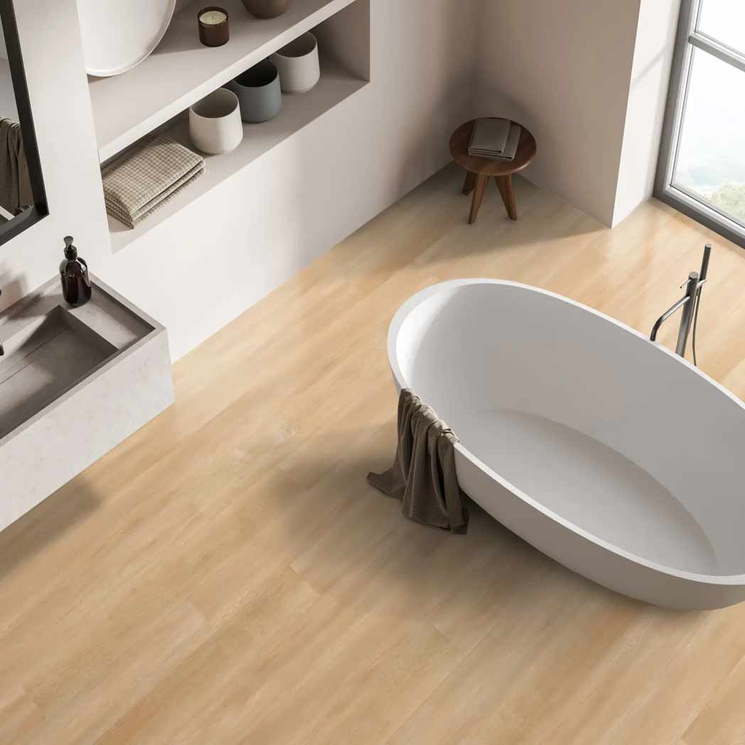Cali Floors SPC LVP Longboards Icons Collection Sea Breeze Oak room