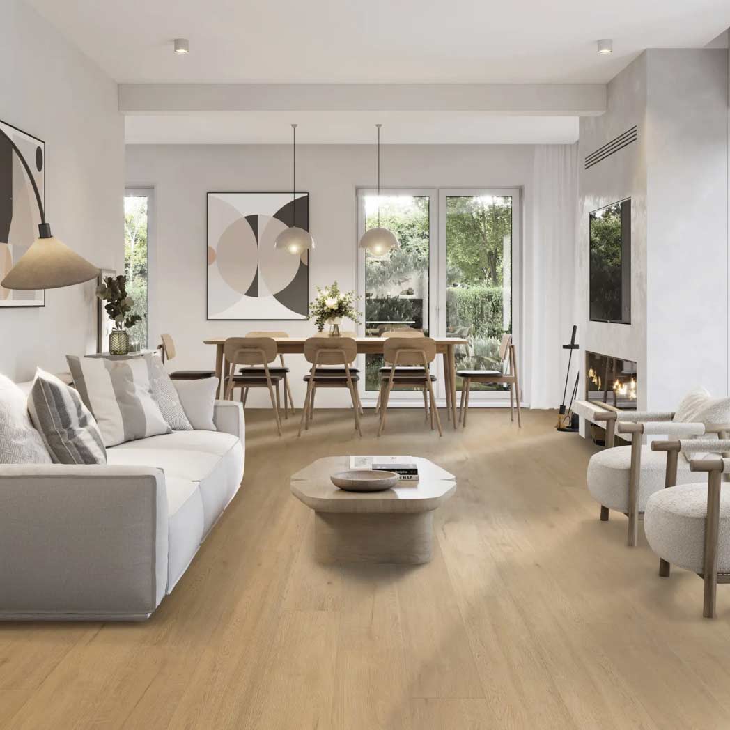 Cali Floors WPC LVP Laguna Paradise Fawn room