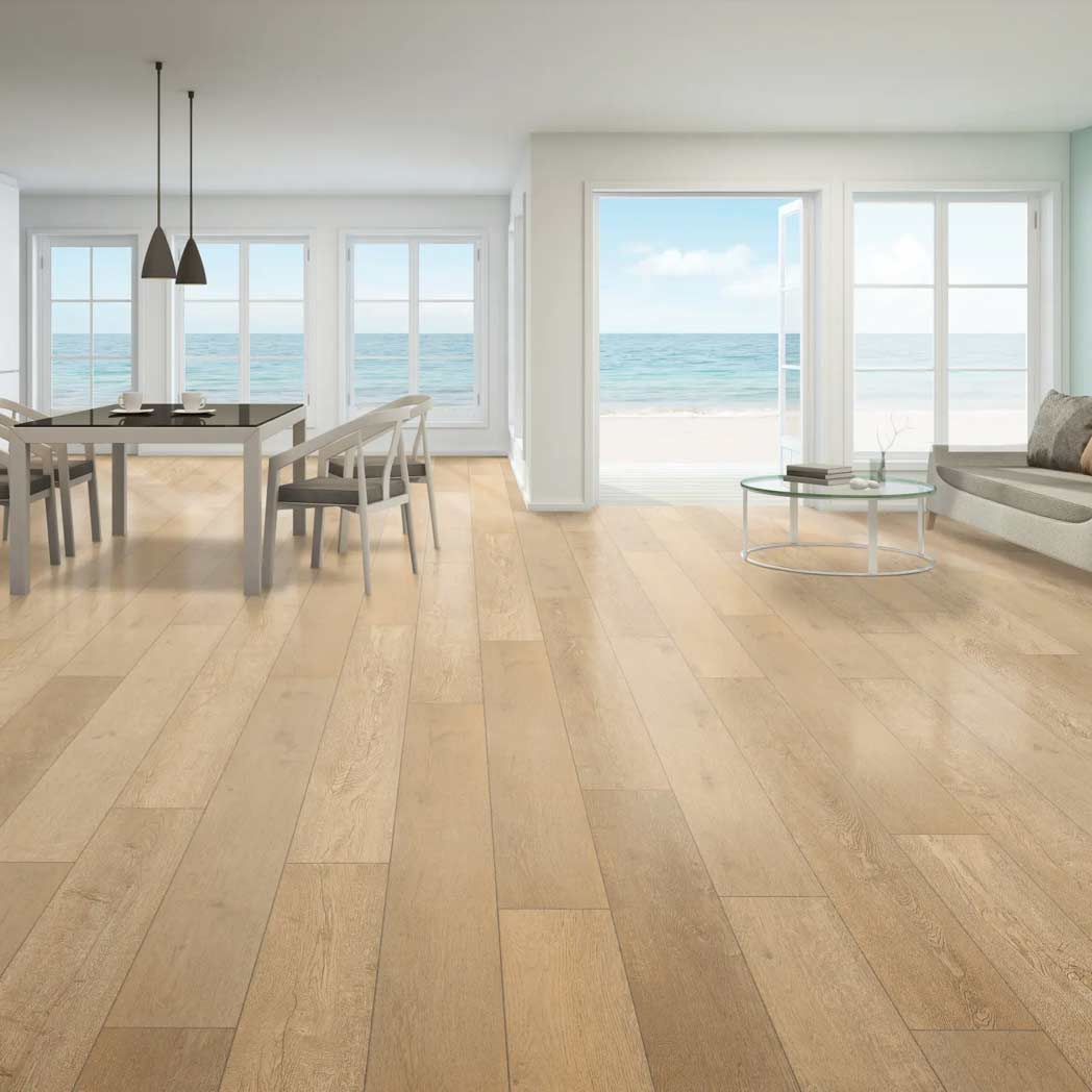Cali Floors WPC LVP Legends Laguna Sand room