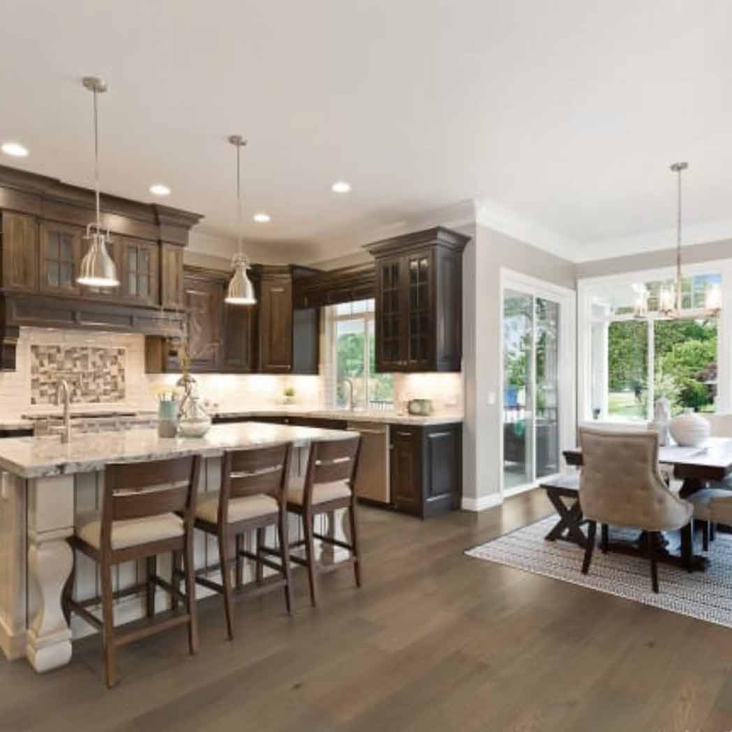Chesapeake Engineered Hardwood Southern Charm Blue Grass CHEFTOAK95FRBG2 room