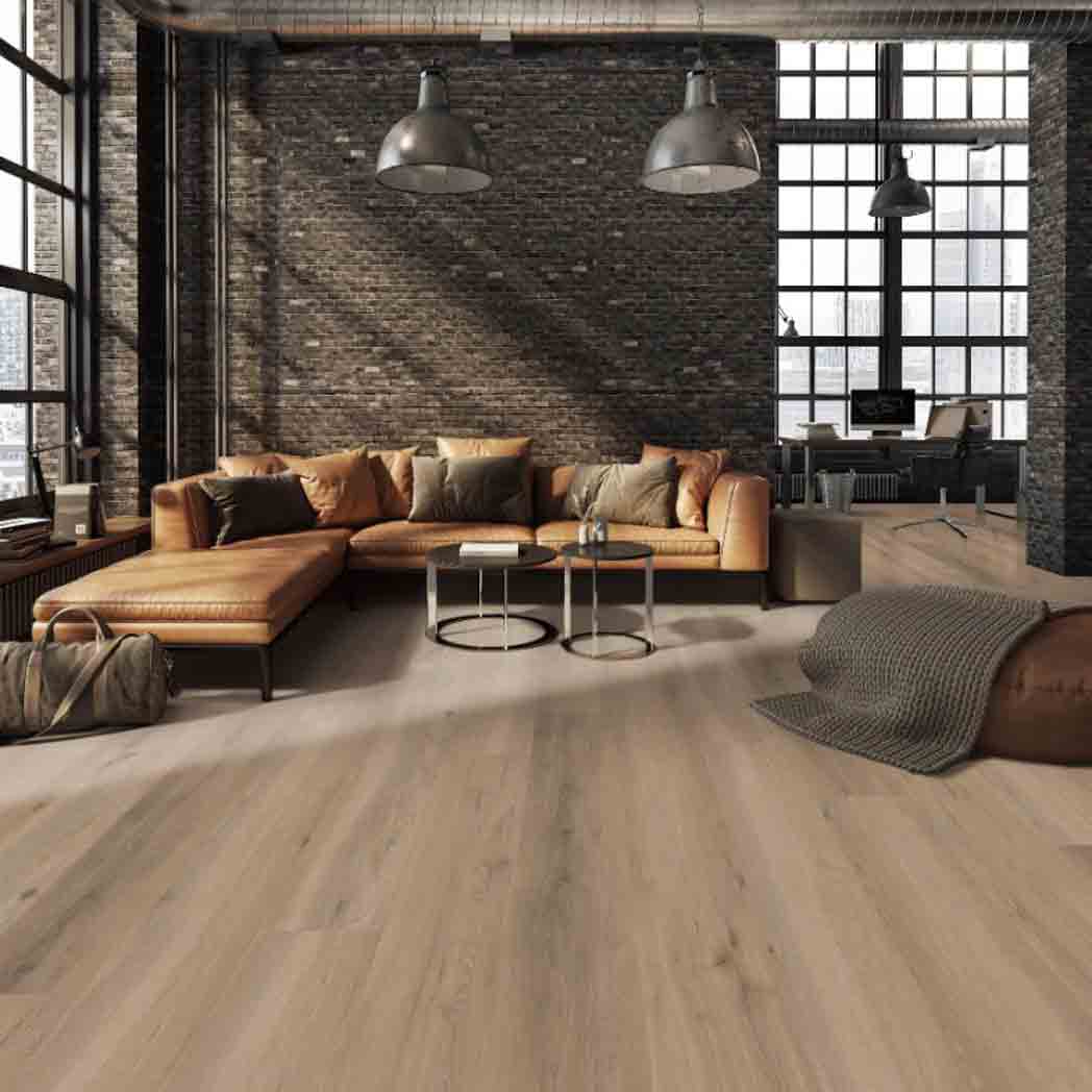 Choice Vinyl Glue Down LVP Urban Loft Ironwood Grey CLV501B04 room