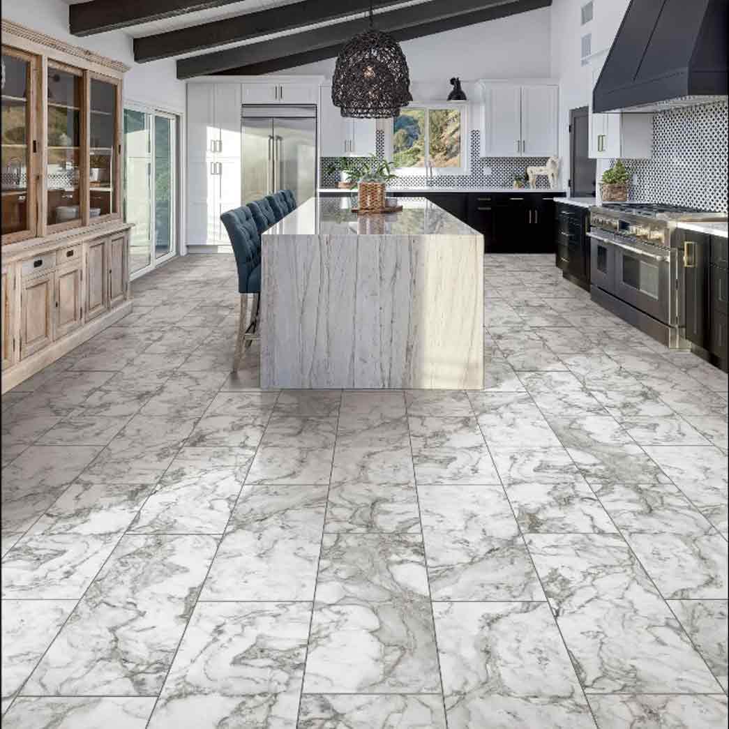 Choice Vinyl LVT Stone Reflections Calacatta Bianco CVT107L07 room