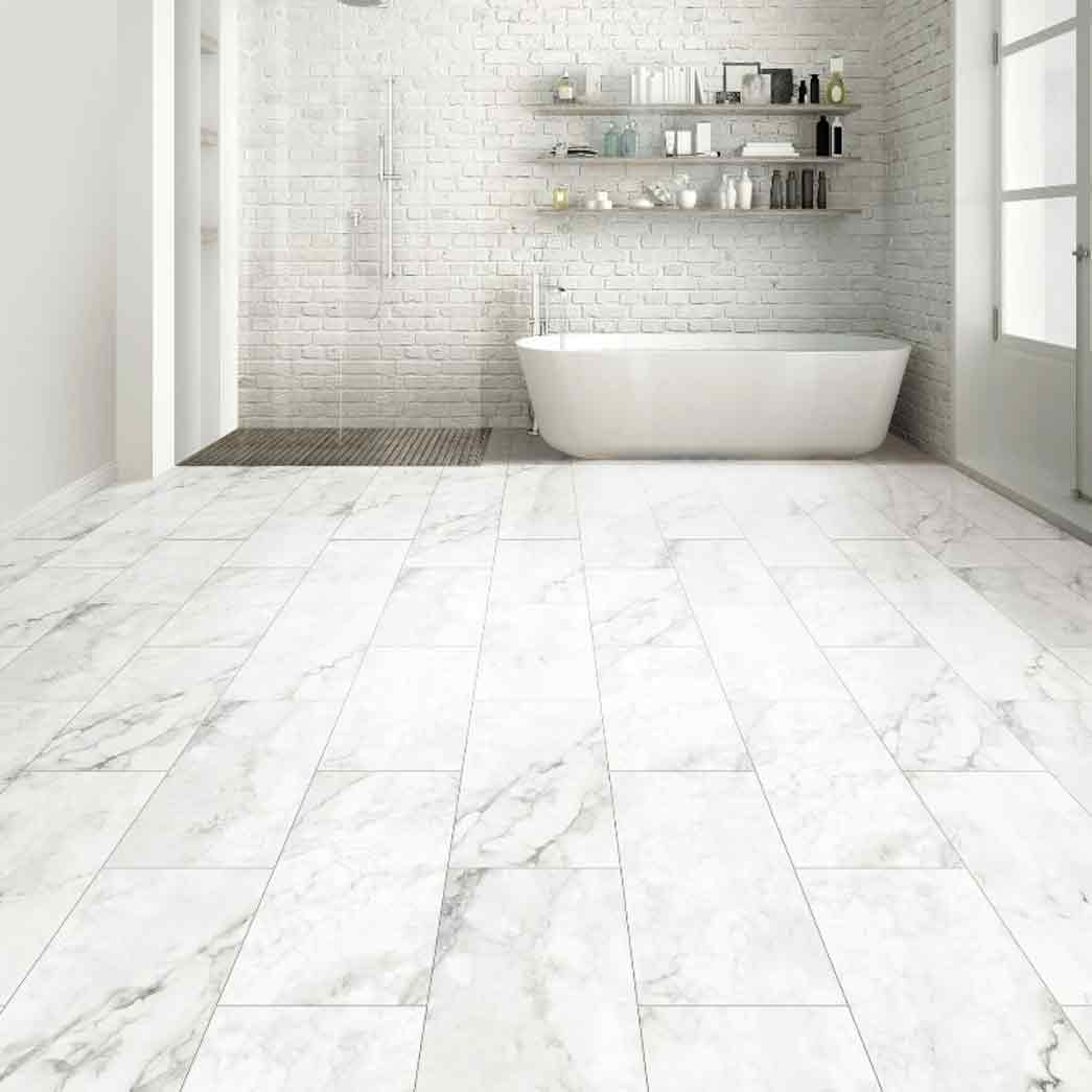 Choice Vinyl LVT Stone Reflections Carrara Blanca CVT107L05 room