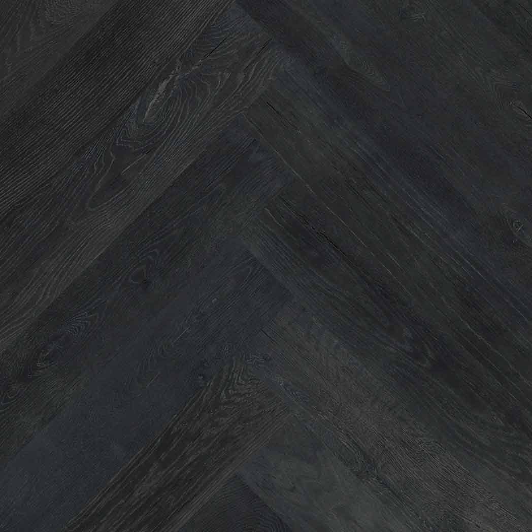 Hallmark Floors Design Emporium Herringbone Obsidian Oak DE35OBSO