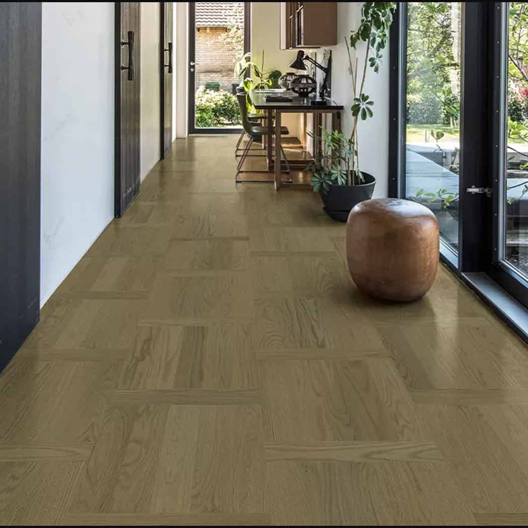 Hallmark Floors Design Emporium Herringbone Quartz Oak DE35QUAO room