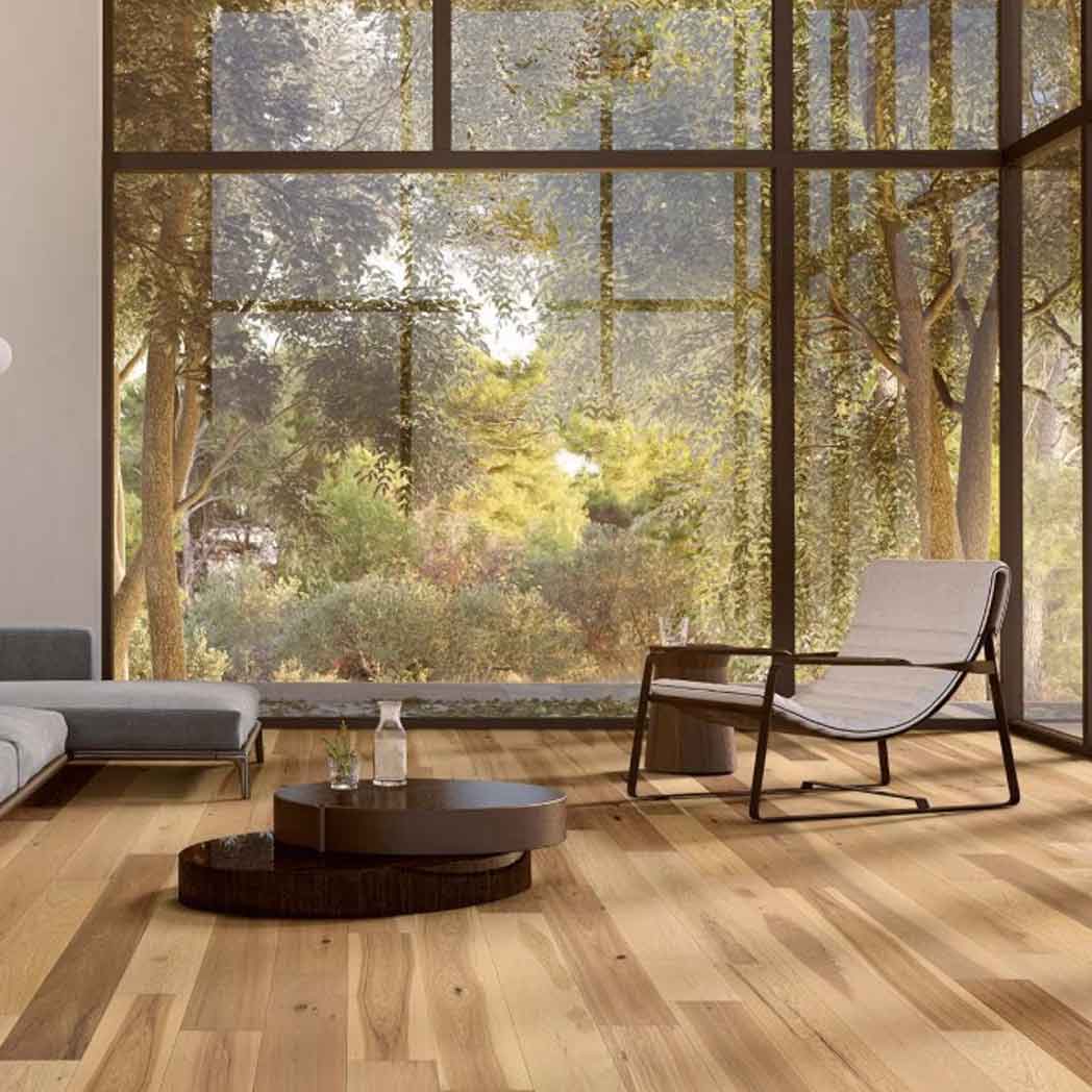 Happy Feet Engineered Hardwood Turnberry Hickory Natural Hickory WD2016 room