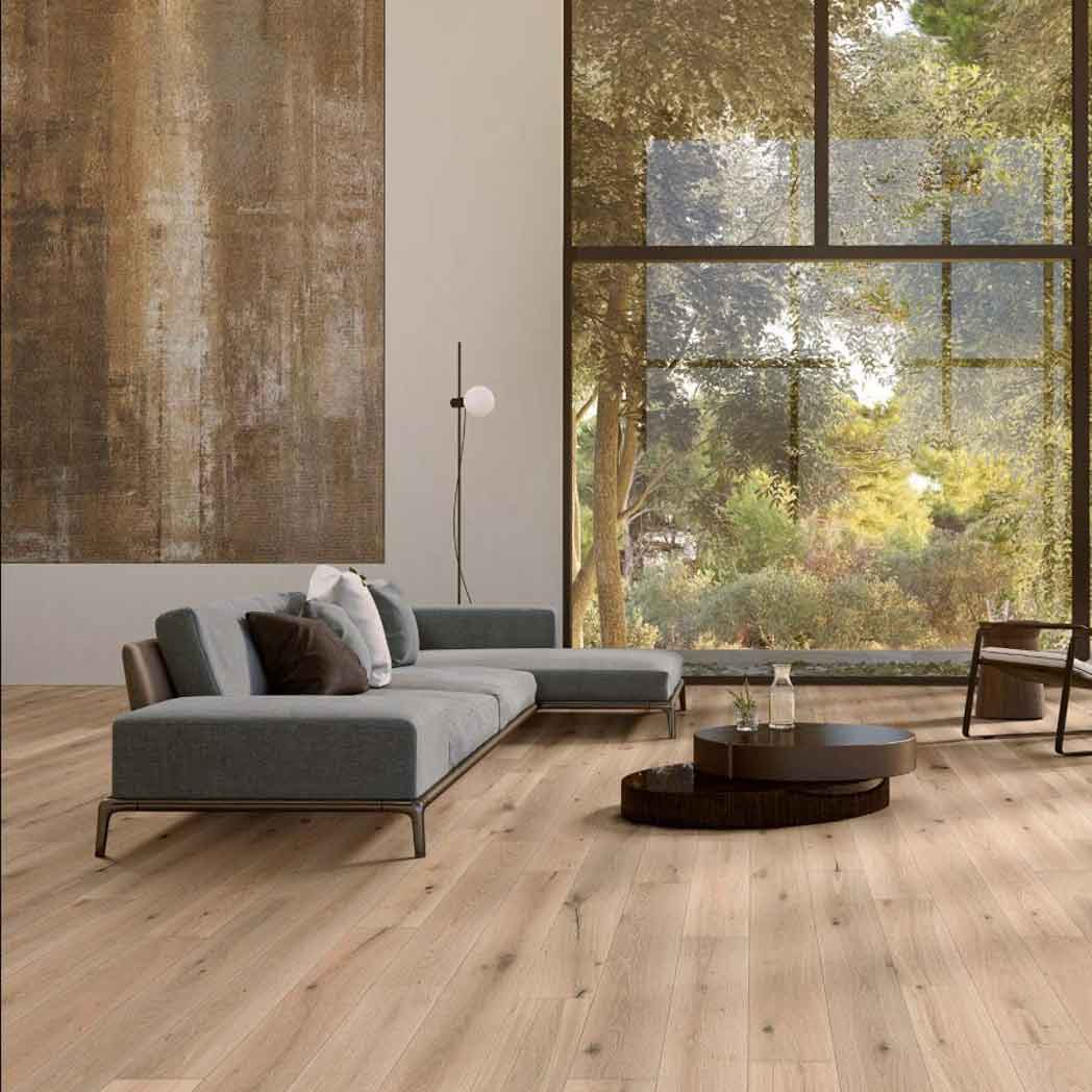 Happy Feet Engineered Hardwood Turnberry Oak Blonde WD2012 room