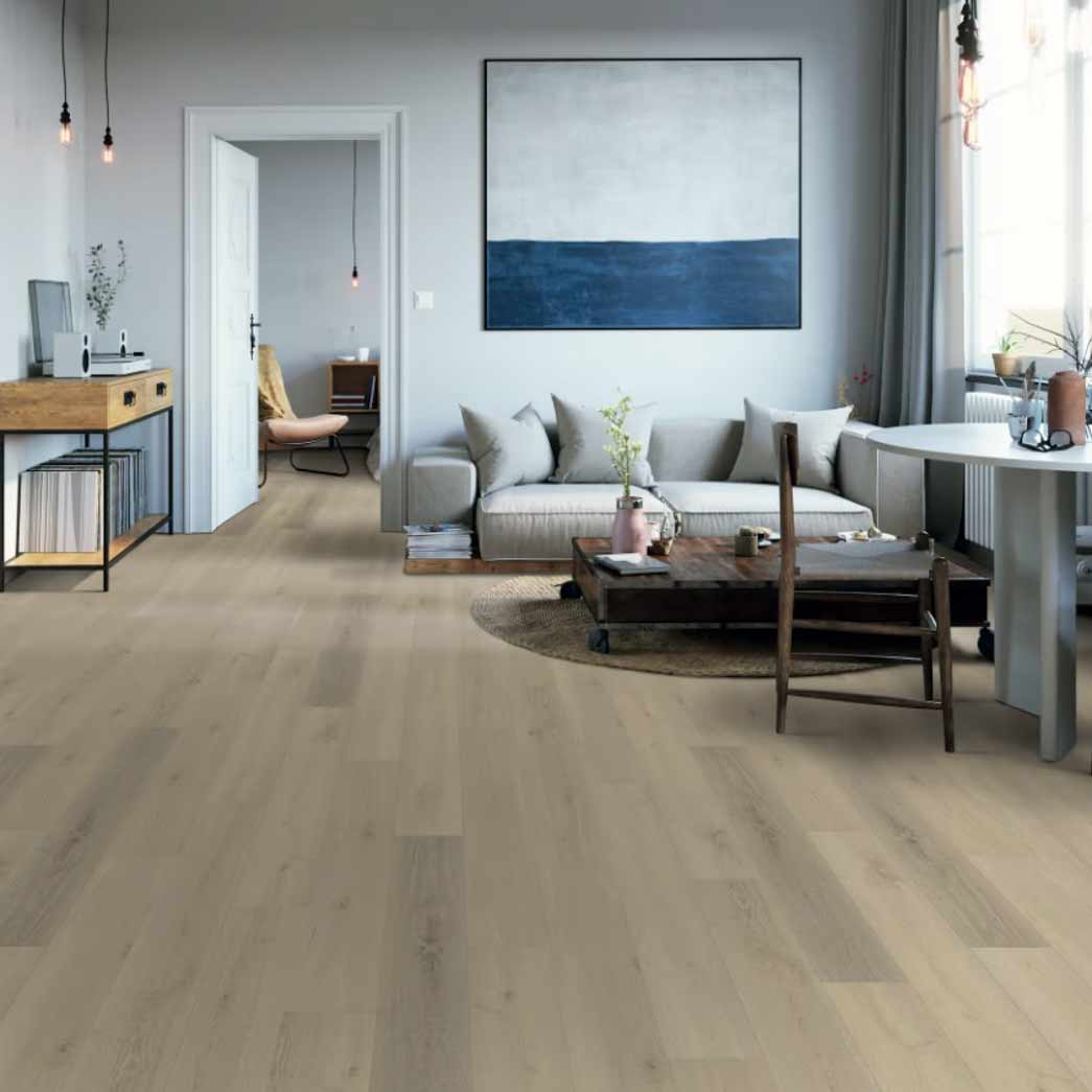 Happy Feet Glue Down LVP All Star II Desert Sand HF257 room