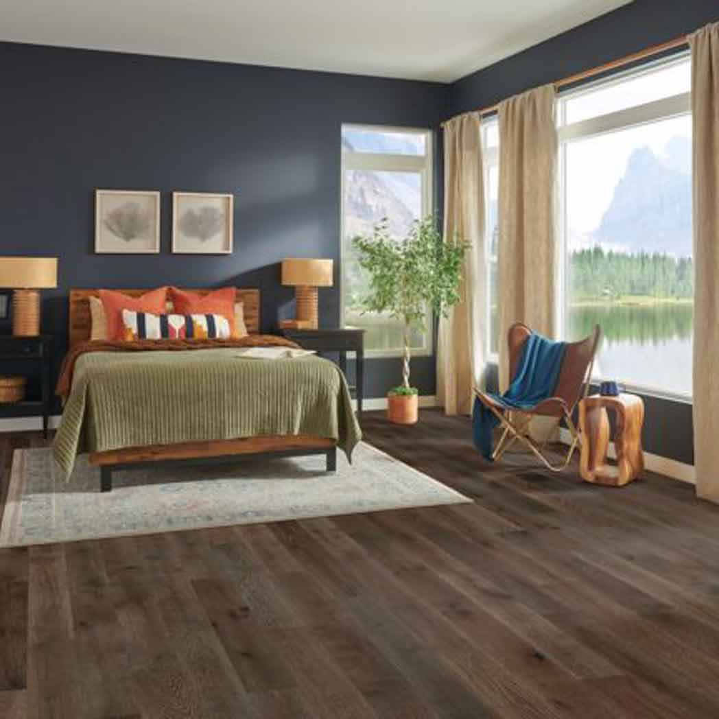 Hartco White Oak Engineered Hardwood Dutton Pass Dark Brown HAREKNR63L17W room