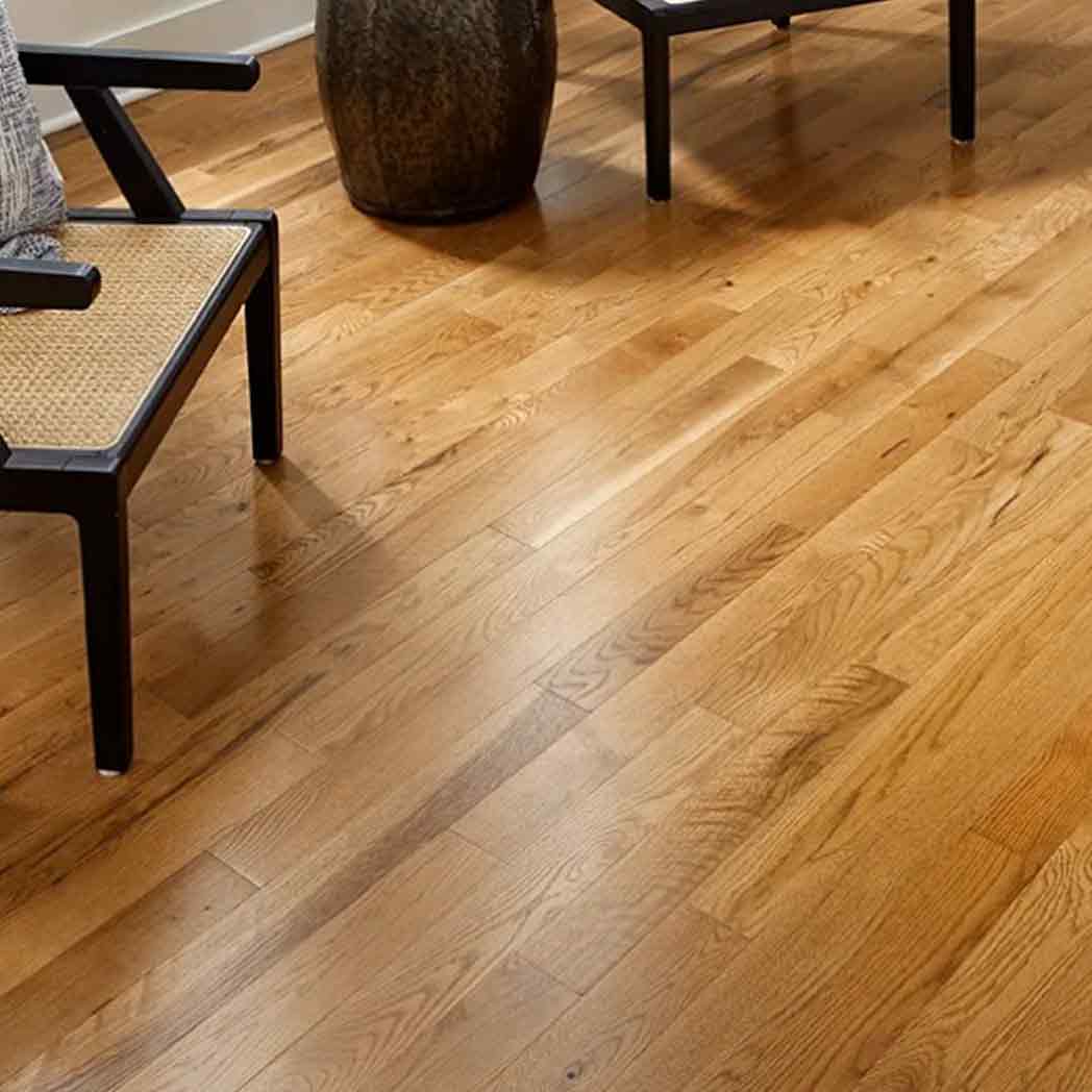 Impressions Flooring Solid Hardwood Abingdon Authentic Gunstock IHC2GUNAA room