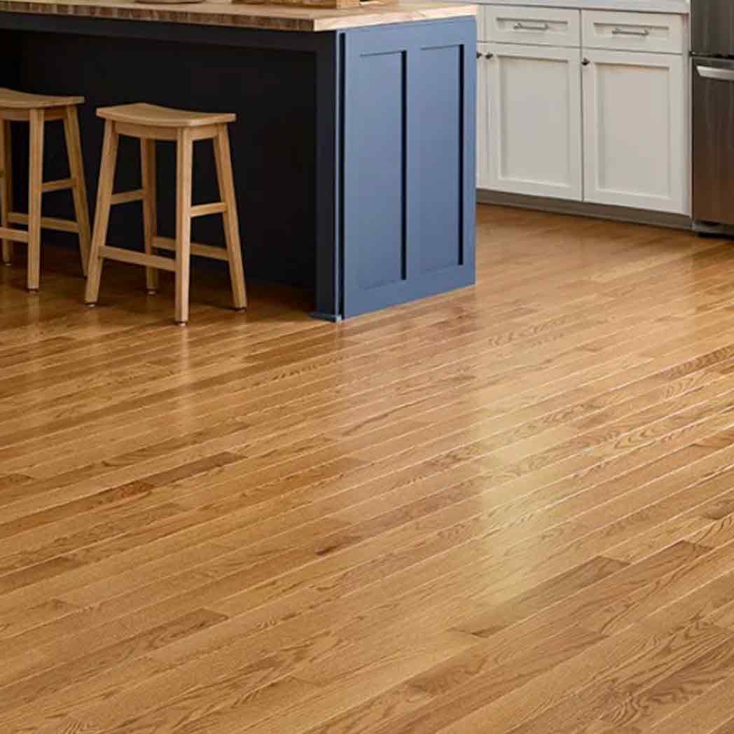 Impressions Flooring Solid Hardwood Abingdon Premium Gunstock IHC2GUNPA room