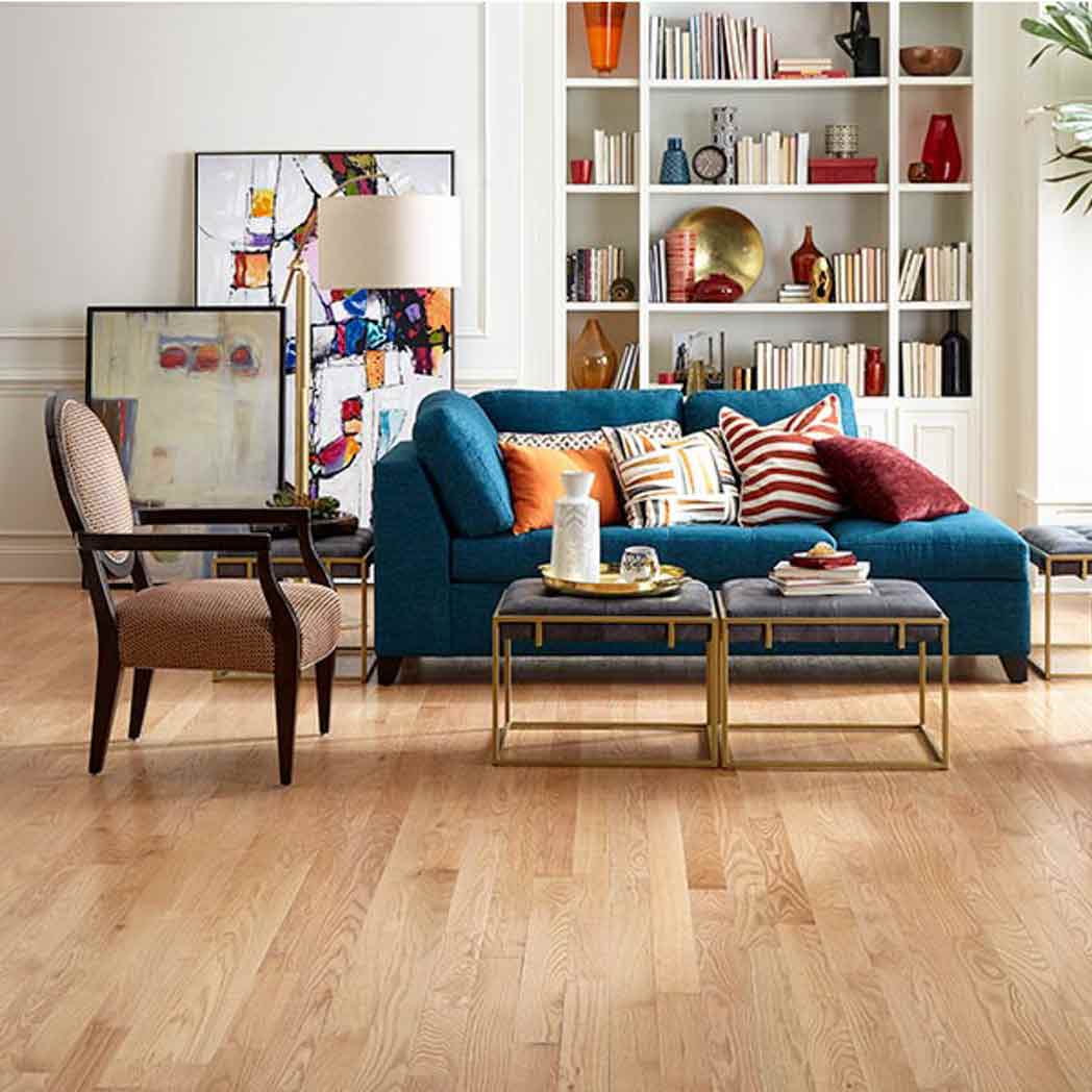 Impressions Flooring Solid Hardwood Hampton Red Oak Natural IHC2RONATSQ room
