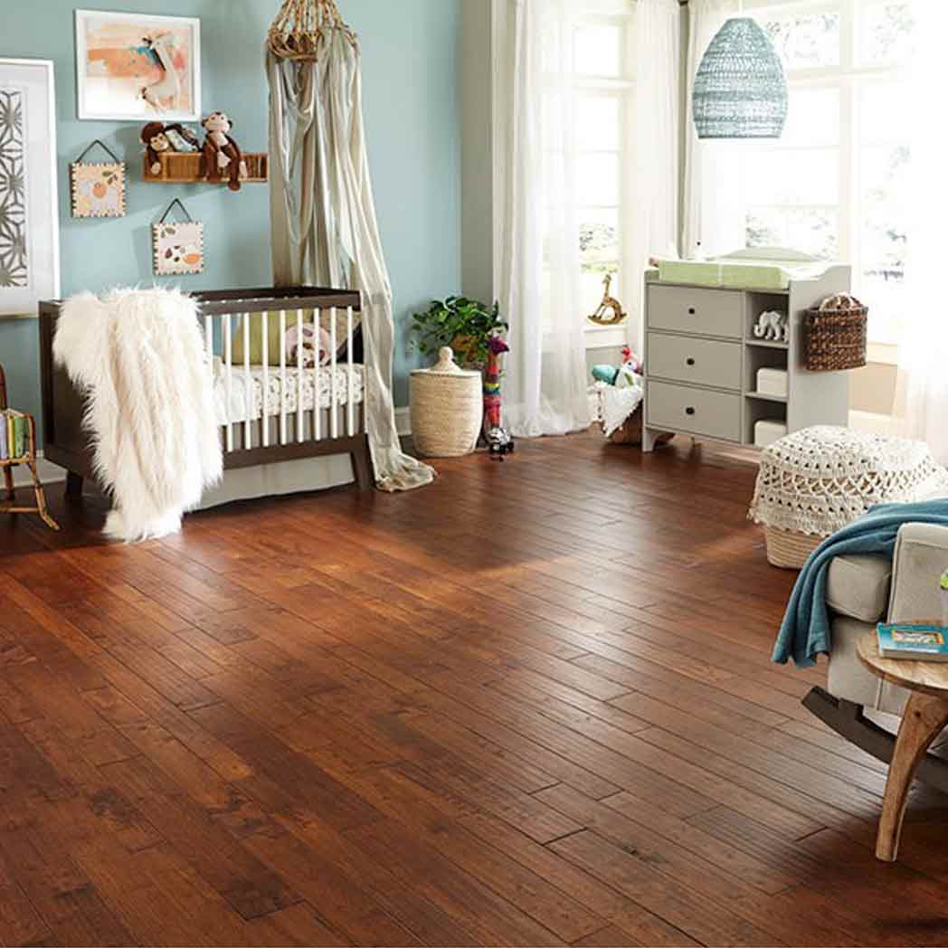 Impressions Flooring Solid Hardwood Serenity Suede IHC344SDEHS room
