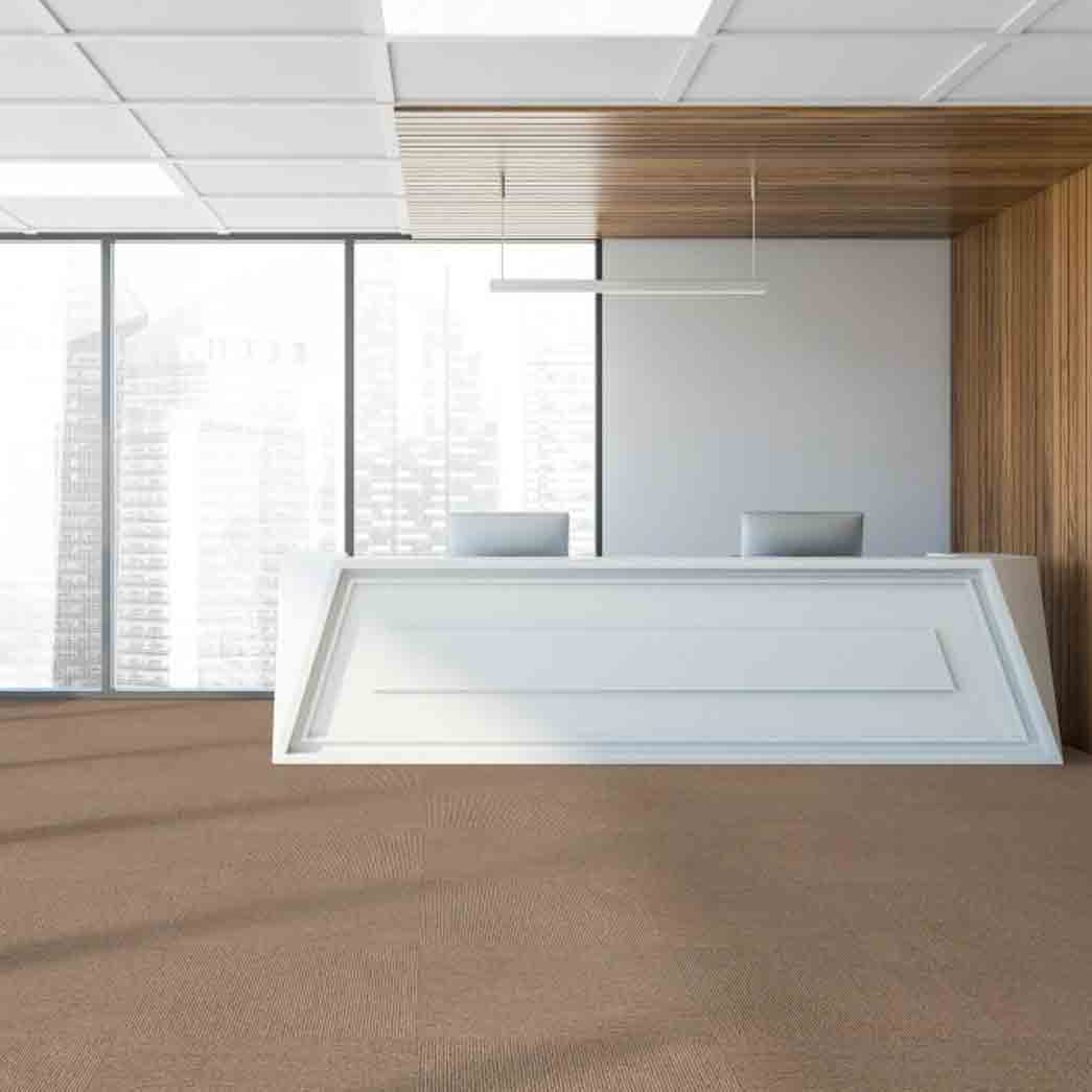 Kraus Carpet Tile Danube Tile 7041C Beige 03 room