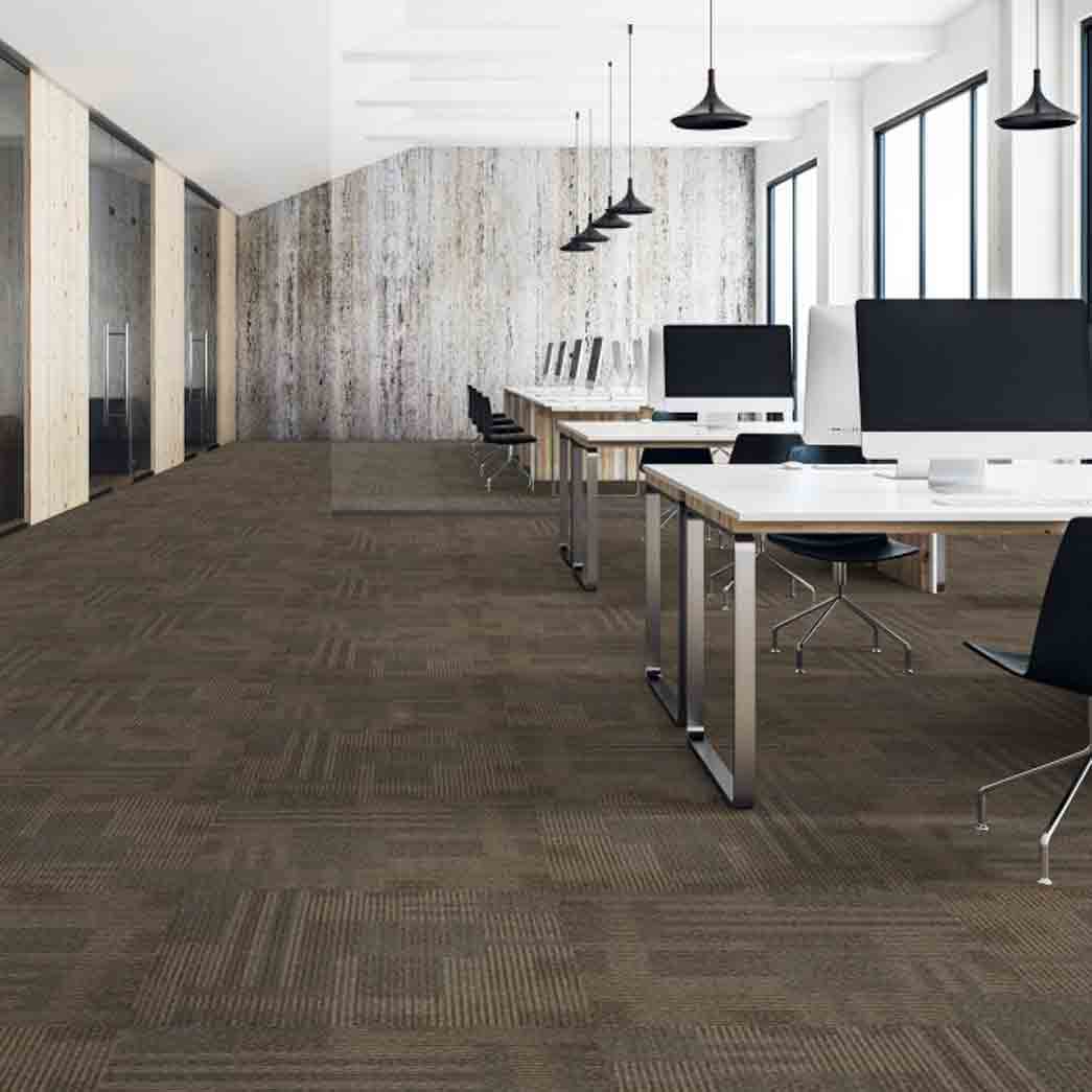 Kraus Carpet Tile Dimensions Tile 7223C Sand Script 02 room