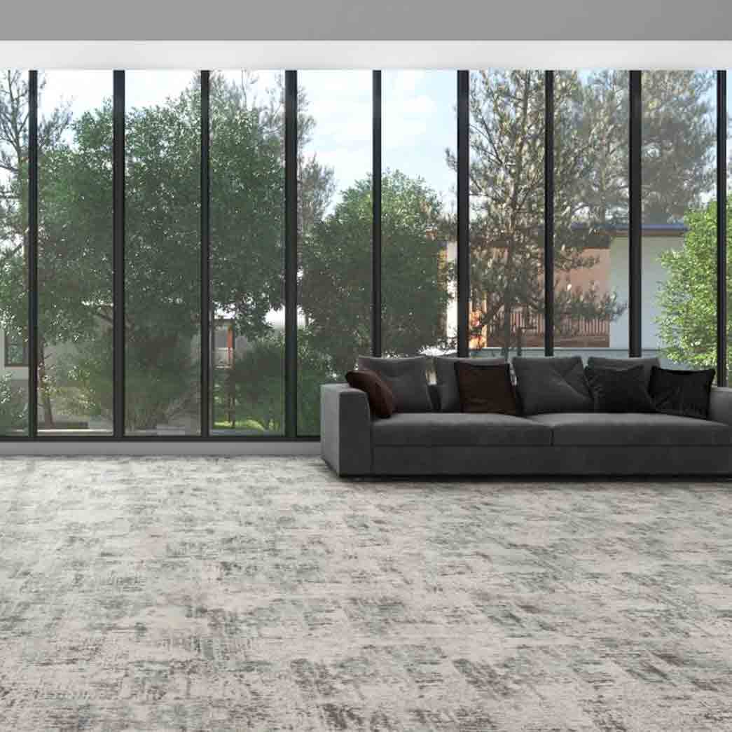 Kraus Carpet Tile Organic Tile 8004C Arctic Shadows room