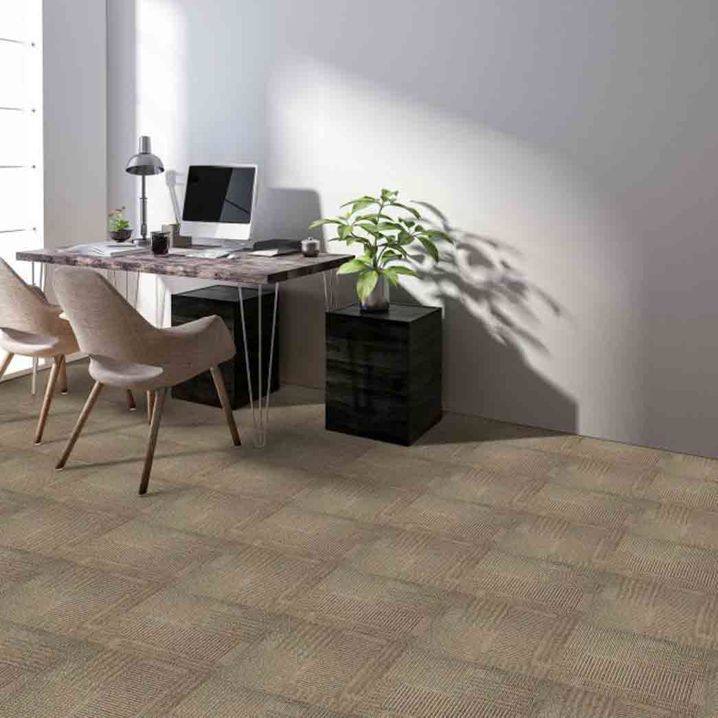 Kraus Carpet Tile Rhone Tile 7043C Biscuit 03 room