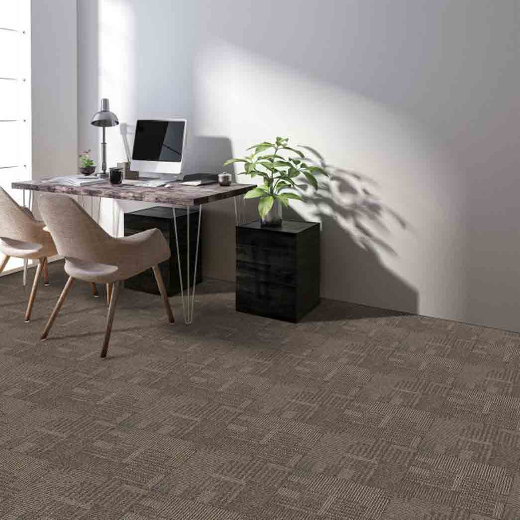 Kraus Carpet Tile Rhone Tile 7043C Coffee 05 room