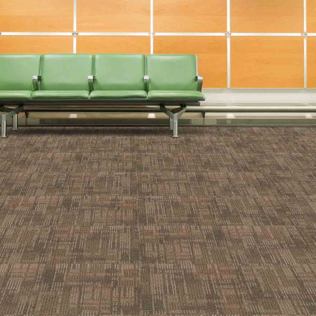 Kraus Carpet Tile Van Der Rohe Tile 7106C Black Pepper 24 room