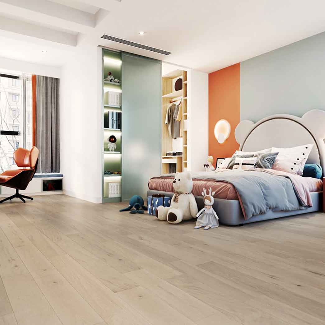 Landmark Interiors Engineered Hardwood Country Oaks Stone Hearth V52-FLK room