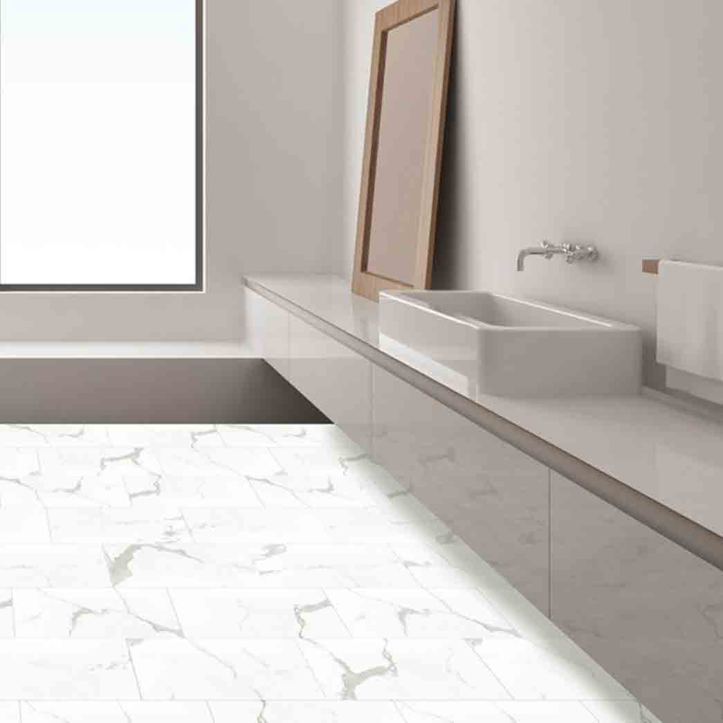 MSI Surfaces LVT Trecento Calacatta Marbello VTRCALMAR12X24 room