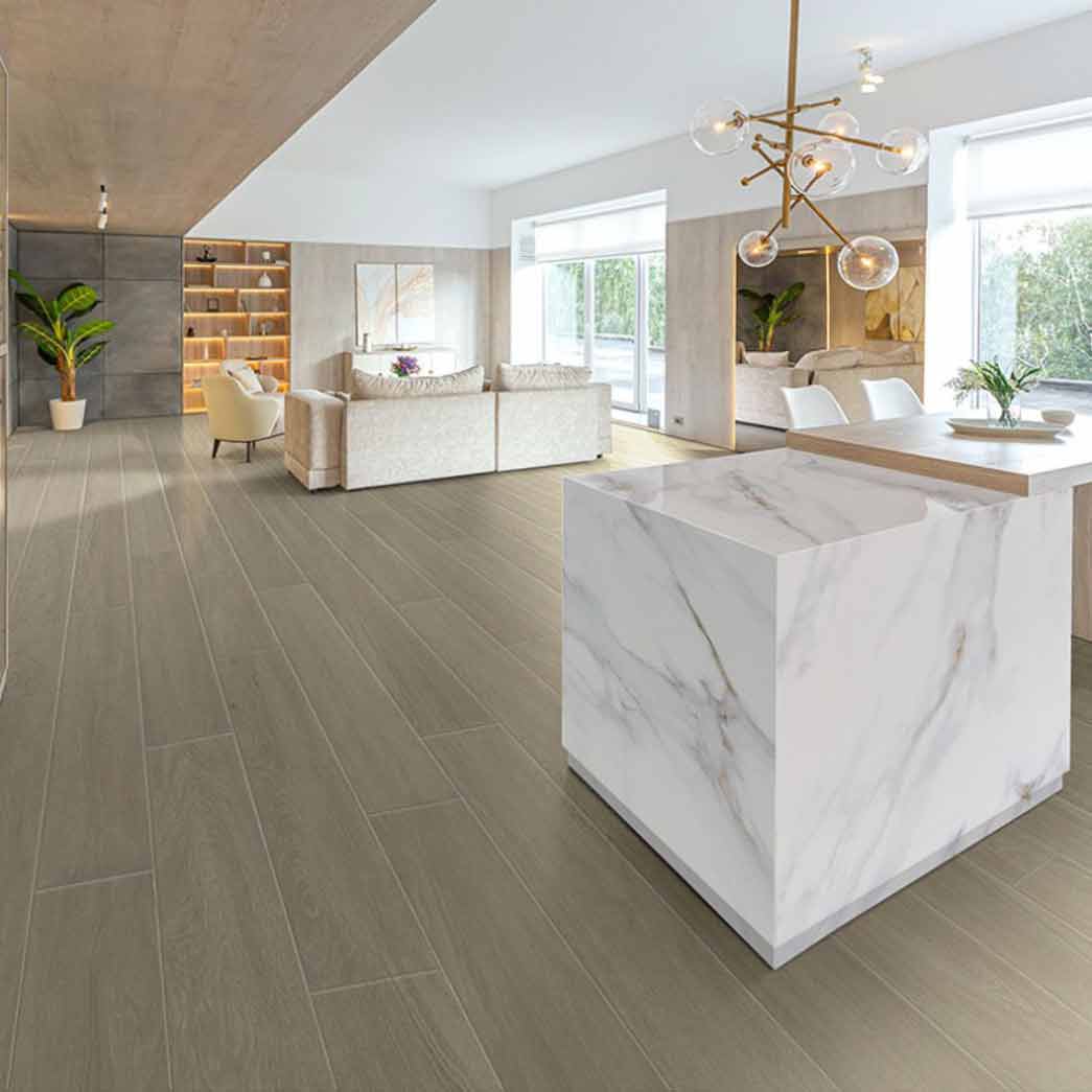 MSI Surfaces WPC Luxury Vinyl Plank Wayne Parc Reserve Andaz VTRANDAZ9X72 room