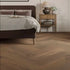 Mannington Engineered Hardwood Maison Collection Artisan Walnut Herringbone Natural MSAH07NAT1 room
