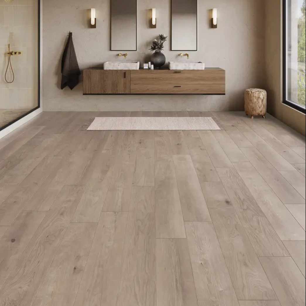 Mannington Laminate Restoration Wide Plank Collection Harmony RST8V Miso 28640 room