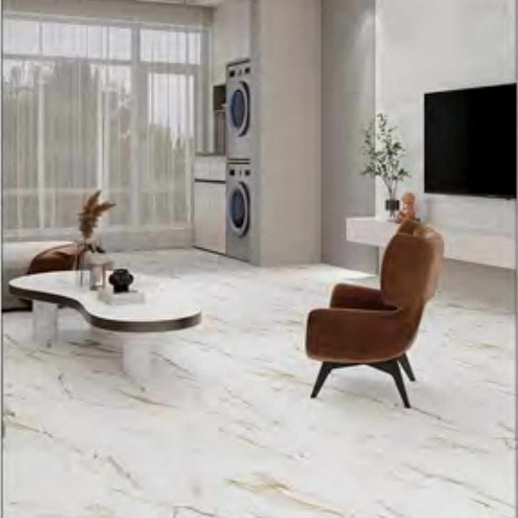 Marquis Luxury Vinyl Tile Platinum Tile 91155 Calcutta Gold 590 room