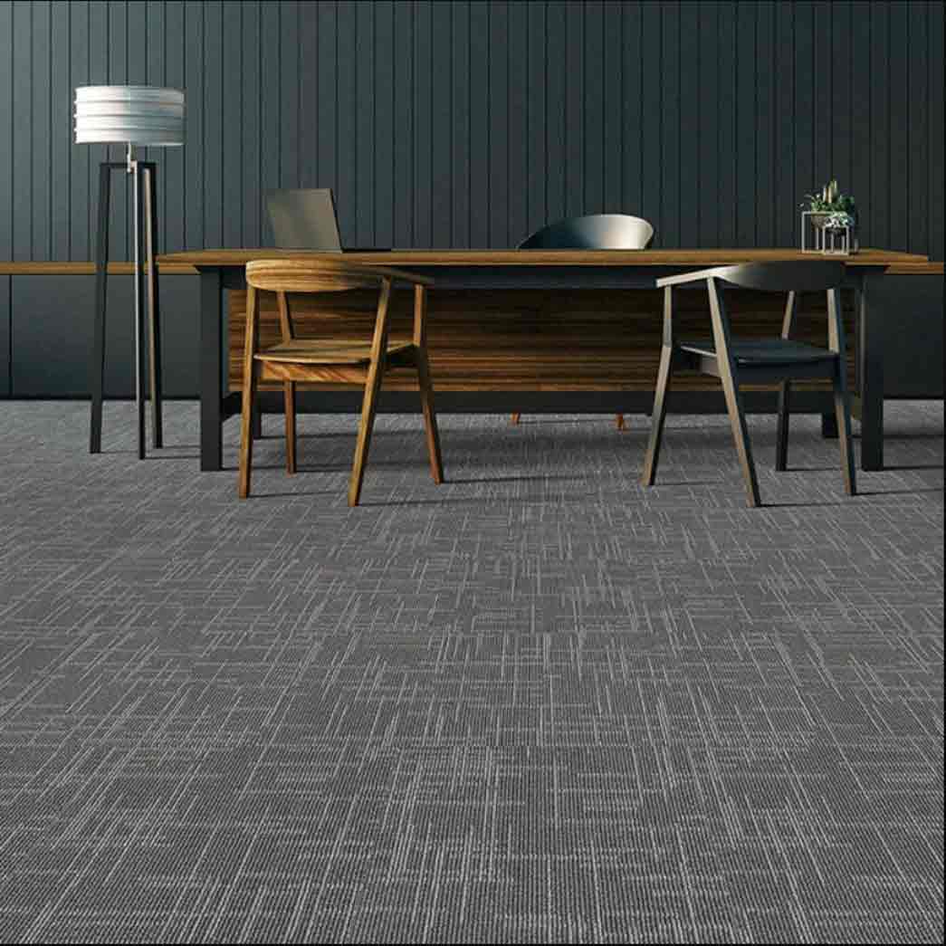 Matrexx Floors Carpet Tile Framework 879 Battleship NXF879013 room