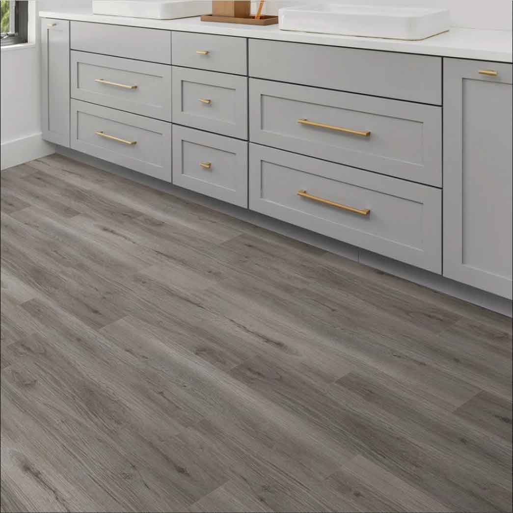 Matrexx Floors Glue Down Luxury Vinyl Plank Elegance Plank Battleship Oak NXF454550 room