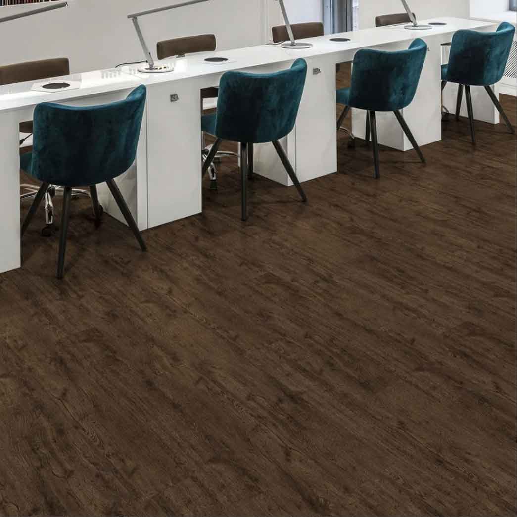 Matrexx Floors Glue Down Luxury Vinyl Plank Elegance Plank Gunstock Oak NXF454438 room